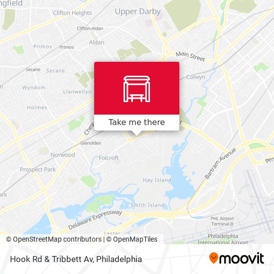Hook Rd & Tribbett Av map