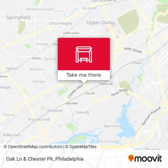 Mapa de Oak Ln & Chester Pk
