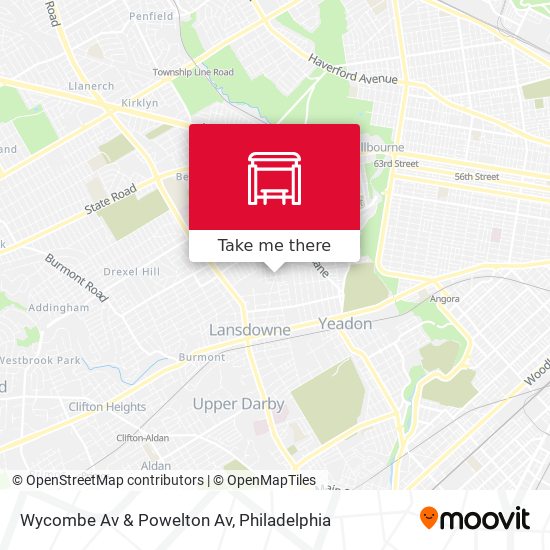 Wycombe Av & Powelton Av map