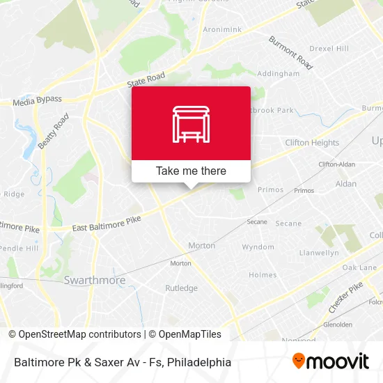 Baltimore Pk & Saxer Av - Fs map