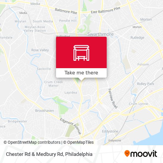 Chester Rd & Medbury Rd map