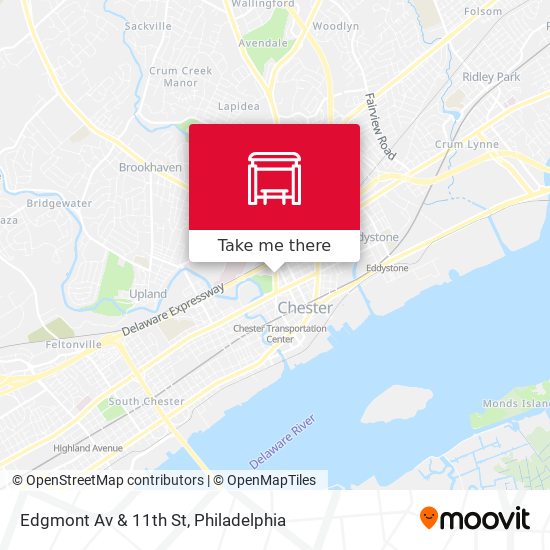Edgmont Av & 11th St map