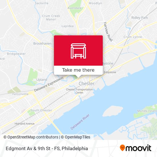 Edgmont Av & 9th St - FS map