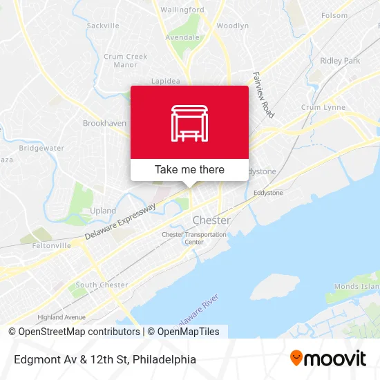 Edgmont Av & 12th St map