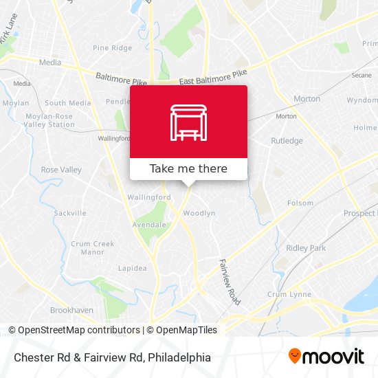 Chester Rd & Fairview Rd map