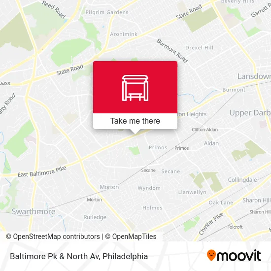 Baltimore Pk & North Av map