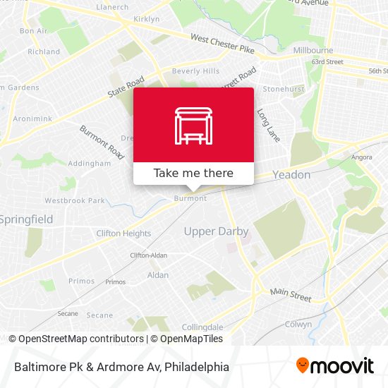 Mapa de Baltimore Pk & Ardmore Av