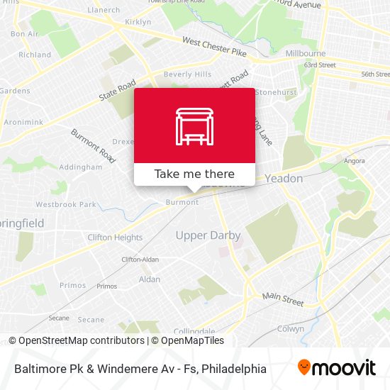 Baltimore Pk & Windemere Av - Fs map