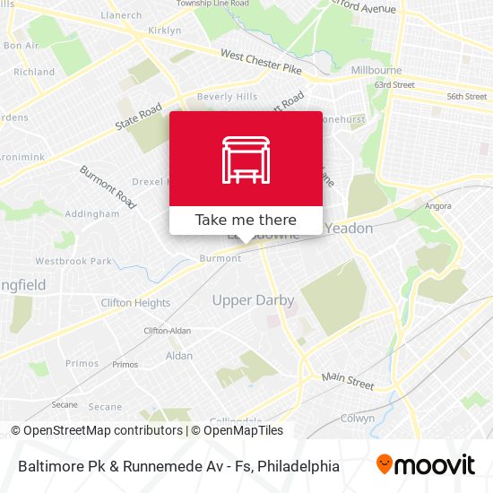 Baltimore Pk & Runnemede Av - Fs map