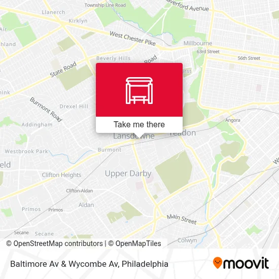 Baltimore Av & Wycombe Av map