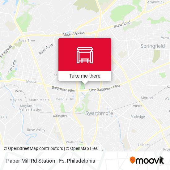 Mapa de Paper Mill Rd Station - Fs