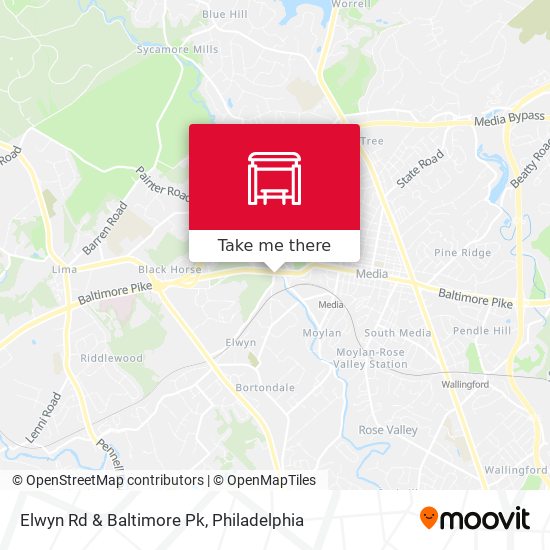 Mapa de Elwyn Rd & Baltimore Pk