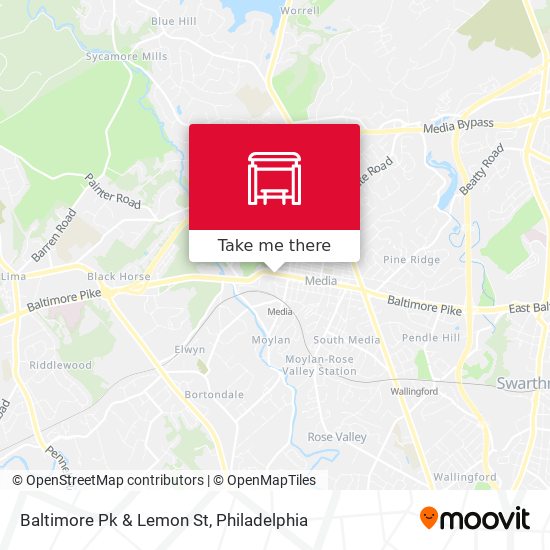 Baltimore Pk & Lemon St map