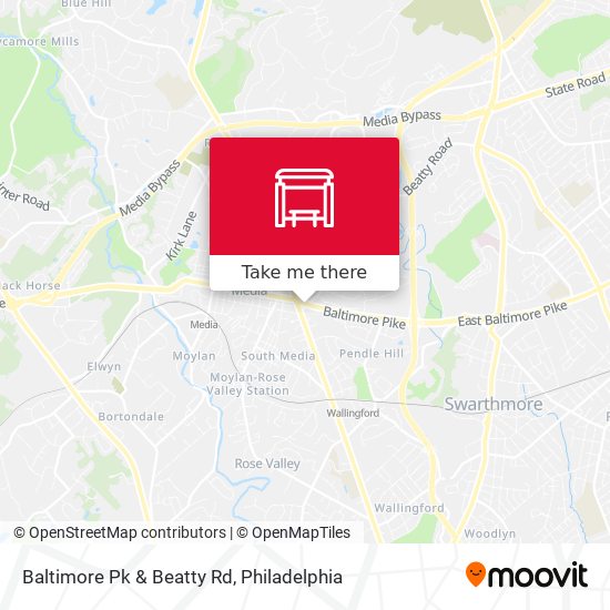 Mapa de Baltimore Pk & Beatty Rd