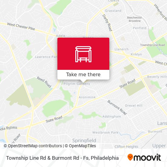 Mapa de Township Line Rd & Burmont Rd - Fs