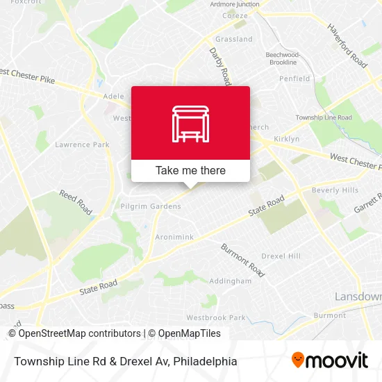 Township Line Rd & Drexel Av map