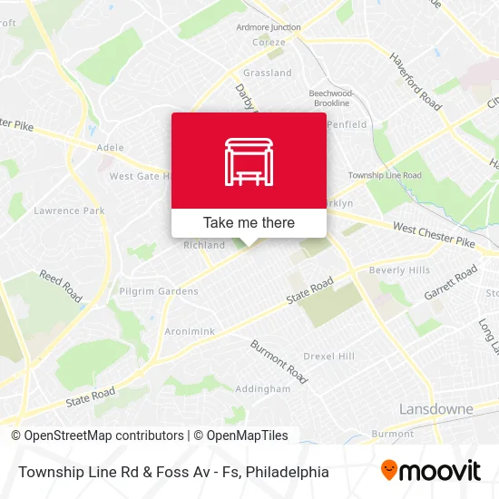Township Line Rd & Foss Av - Fs map