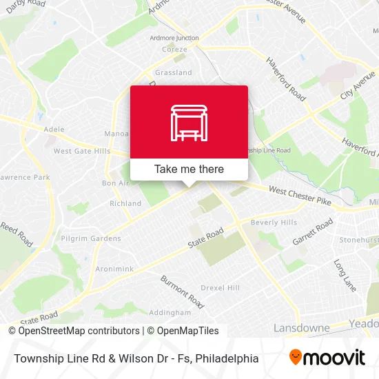 Township Line Rd & Wilson Dr - Fs map