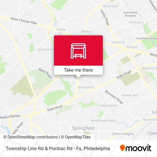 Township Line Rd & Pontiac Rd - Fs map