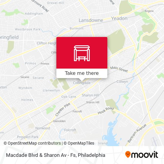 Mapa de Macdade Blvd & Sharon Av - Fs