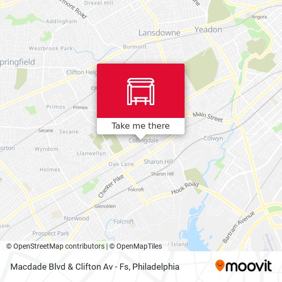 Macdade Blvd & Clifton Av - Fs map