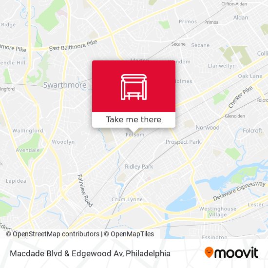 Macdade Blvd & Edgewood Av map