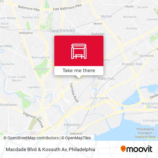 Macdade Blvd & Kossuth Av map