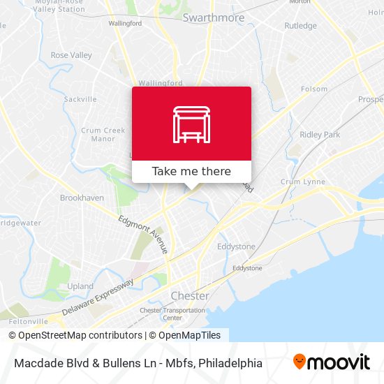Macdade Blvd & Bullens Ln - Mbfs map