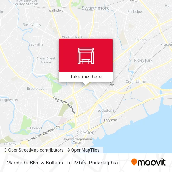 Macdade Blvd & Bullens Ln - Mbfs map