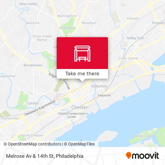 Mapa de Melrose Av & 14th St