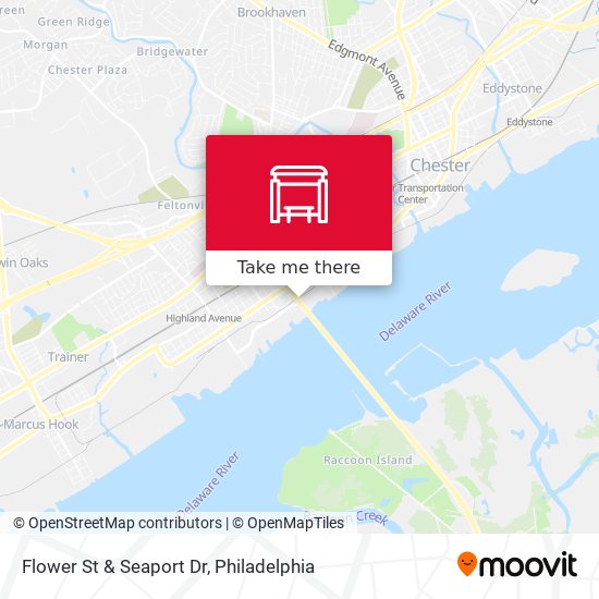 Flower St & Seaport Dr map