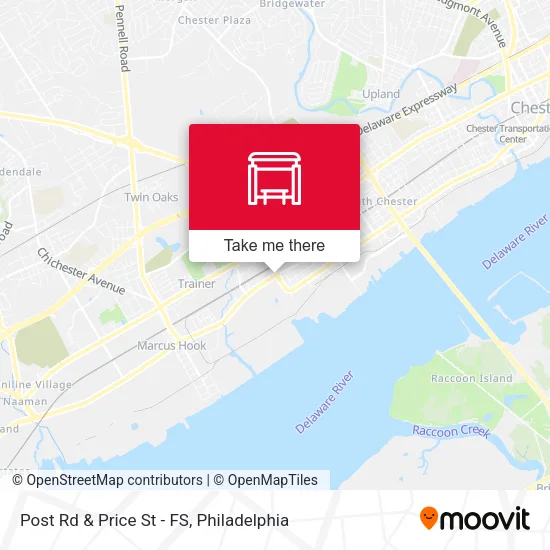 Post Rd & Price St - FS map