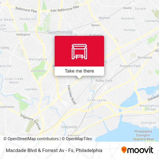 Macdade Blvd & Forrest Av - Fs map