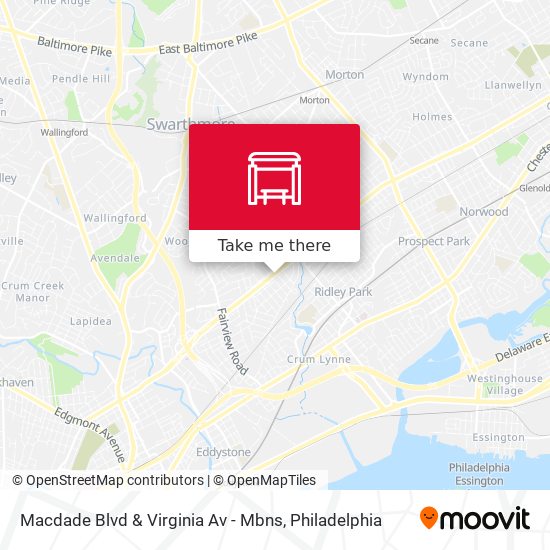 Mapa de Macdade Blvd & Virginia Av - Mbns