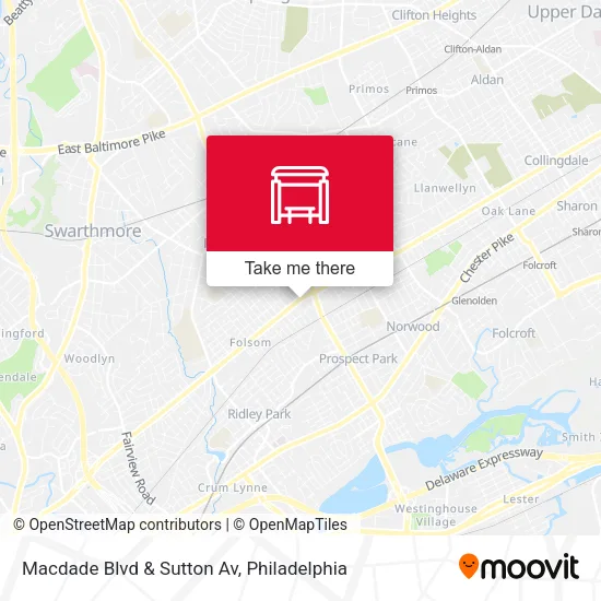 Macdade Blvd & Sutton Av map