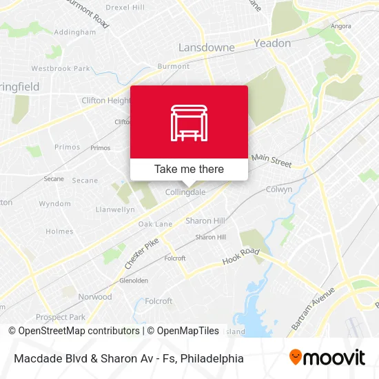Macdade Blvd & Sharon Av - Fs map