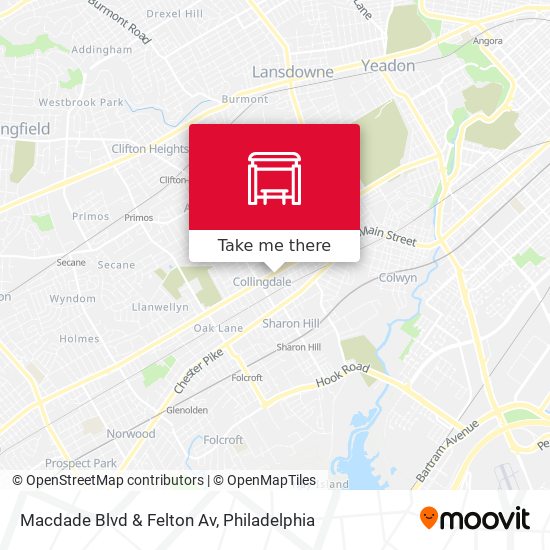 Macdade Blvd & Felton Av map