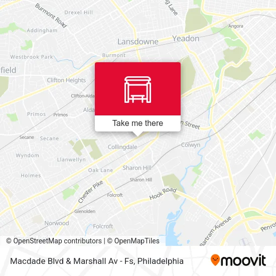 Macdade Blvd & Marshall Av - Fs map