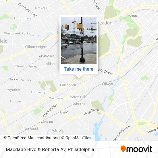 Macdade Blvd & Roberta Av map