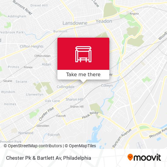 Chester Pk & Bartlett Av map