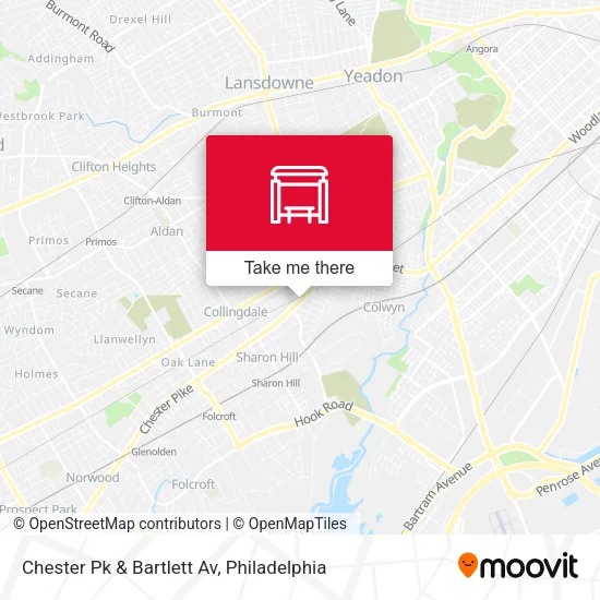 Chester Pk & Bartlett Av map
