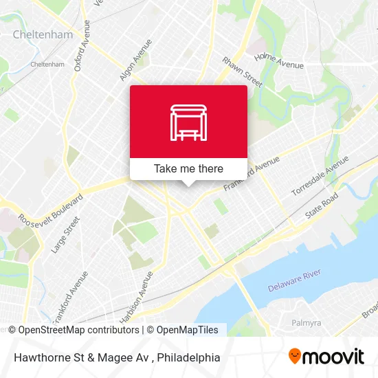 Hawthorne St & Magee Av map