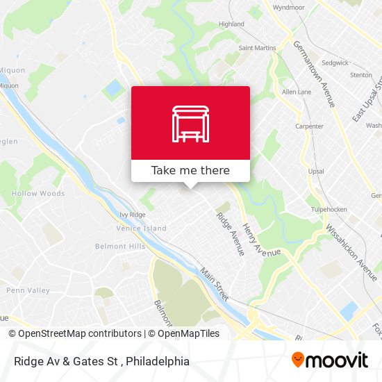 Mapa de Ridge Av & Gates St