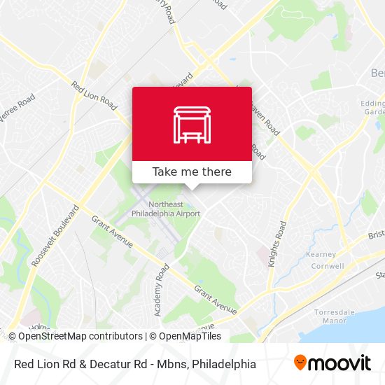 Mapa de Red Lion Rd & Decatur Rd - Mbns