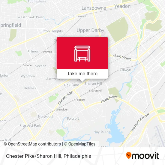 Mapa de Chester Pike/Sharon Hill