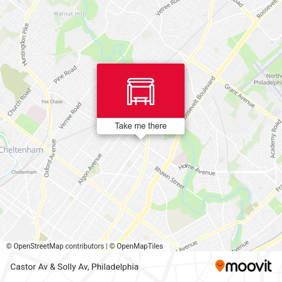 Castor Av & Solly Av map