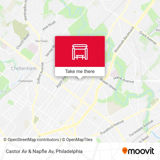 Castor Av & Napfle Av map