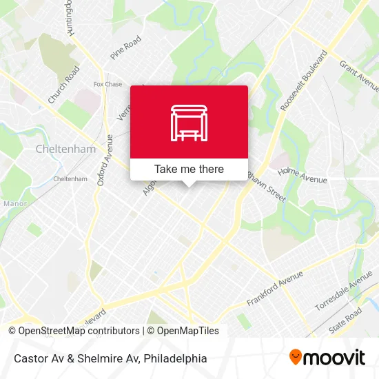 Castor Av & Shelmire Av map