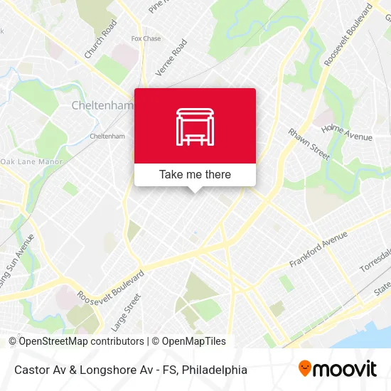 Castor Av & Longshore Av - FS map