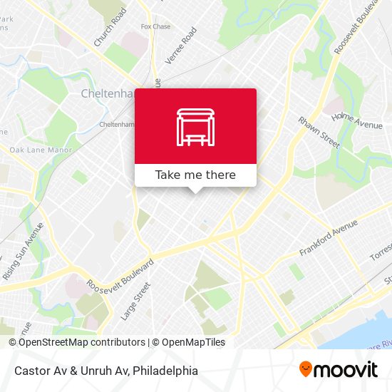 Castor Av & Unruh Av map